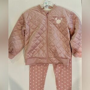 Disney Pink Quilted Fleeced lined Sweatshirt for Kids